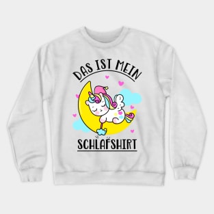 Schlafshirt süßes Einhorn Schlaf Müdigkeit Crewneck Sweatshirt